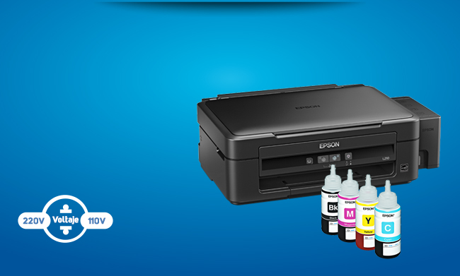 Multifuncional L210 e e seus refis de tinta