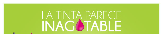 la tinta parece inagotable